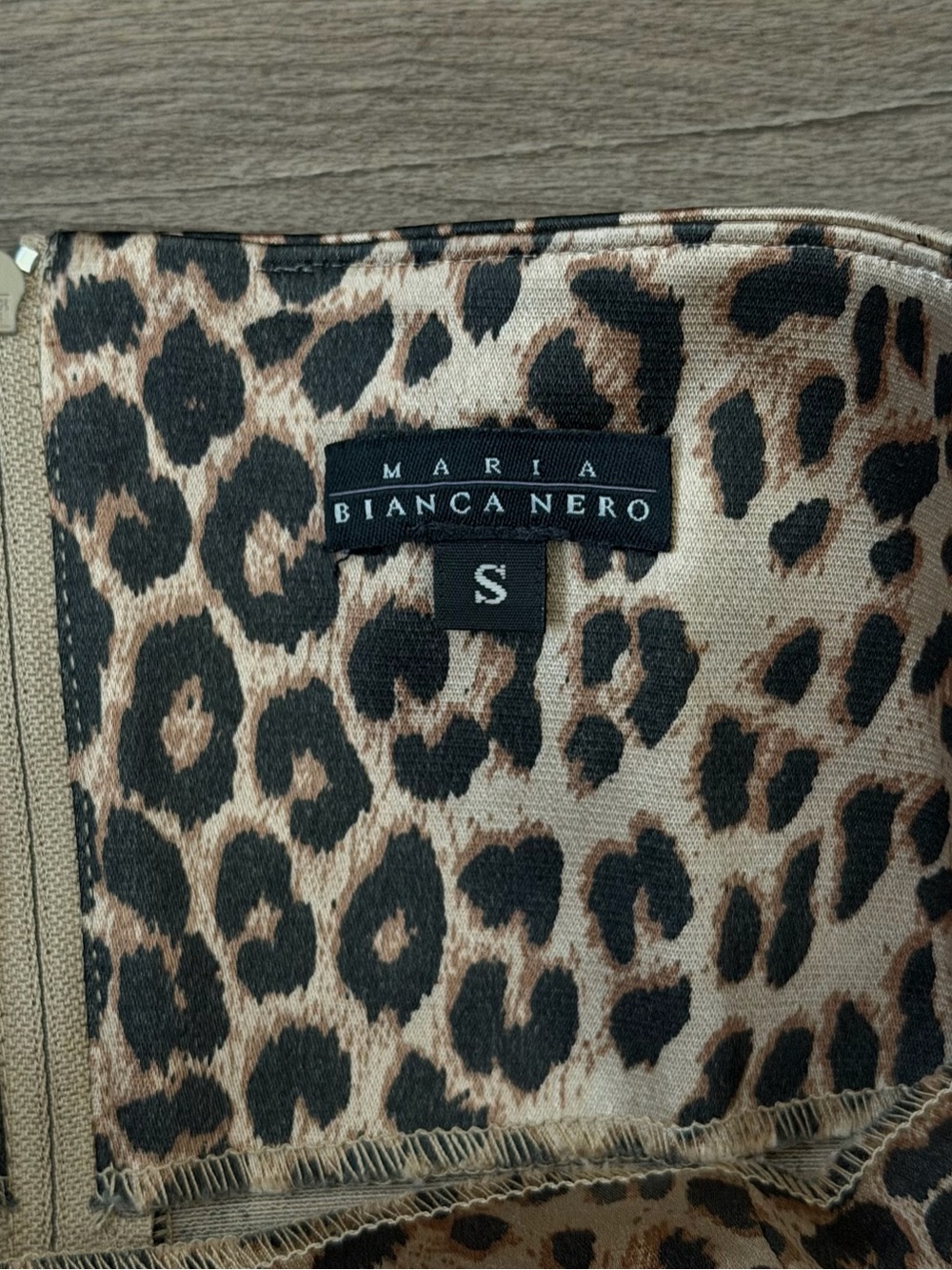 Vintage Maria Bianca Nero Strapless Leopard Print Bustier Top - Sz Small - Picture 5 of 10